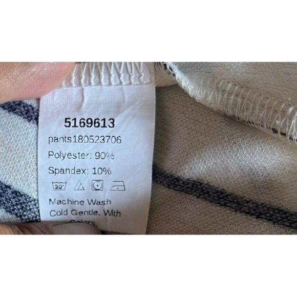 Shein Women Dress Pants Size S Color White Black Beige Stripe - Picture 15 of 15